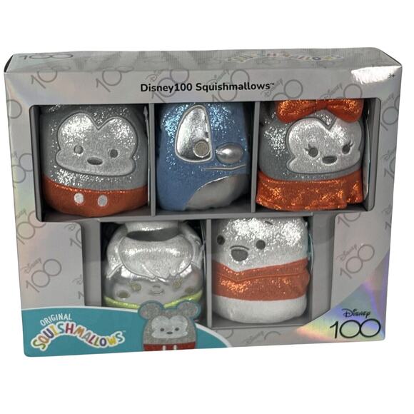 Squishmallows 5" Disney 100th Anniversary Limited Edition 5-Pack Stitch Tinker - Picture 3 of 12